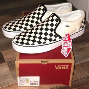 Vans Shoes Checkers (Man Size 9.5)